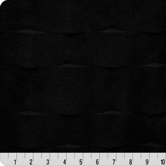 Luxe Cuddle Marbella Black 58" - 60" Fabric per yard