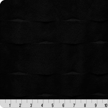 Luxe Cuddle Marbella Black 58" - 60" Fabric per yard
