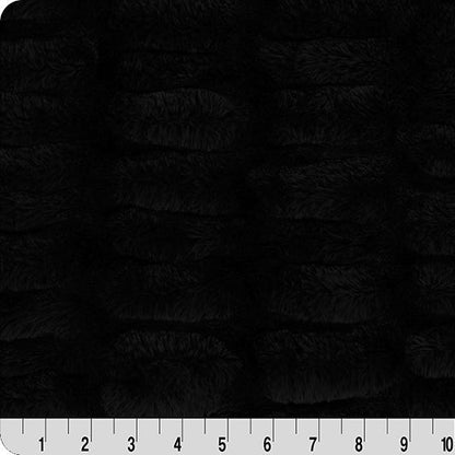 Luxe Cuddle Milan Black 58" - 60" Fabric per yard