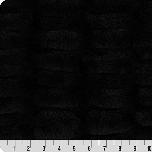 Luxe Cuddle Milan Black 58" - 60" Fabric per yard