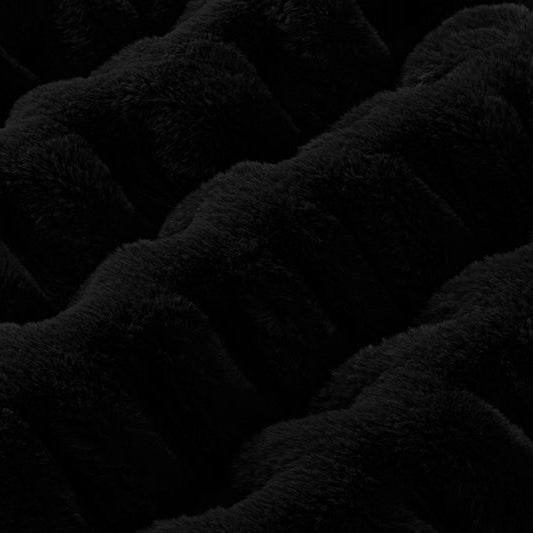 Luxe Cuddle Milan Black 58" - 60" Fabric per yard