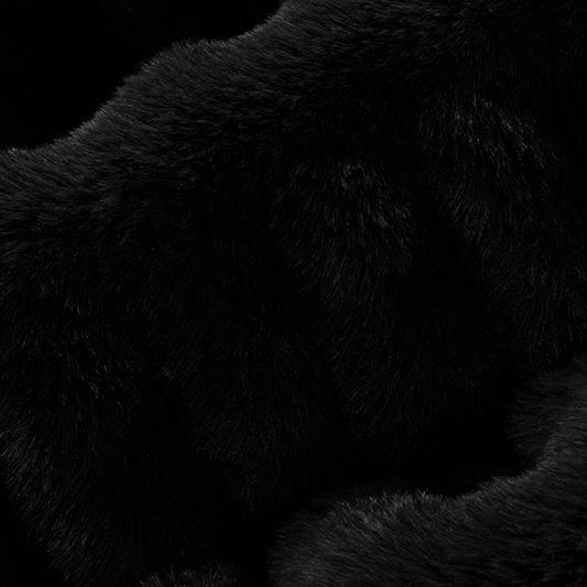 Luxe Cuddle Milan Black 58" - 60" Fabric per yard