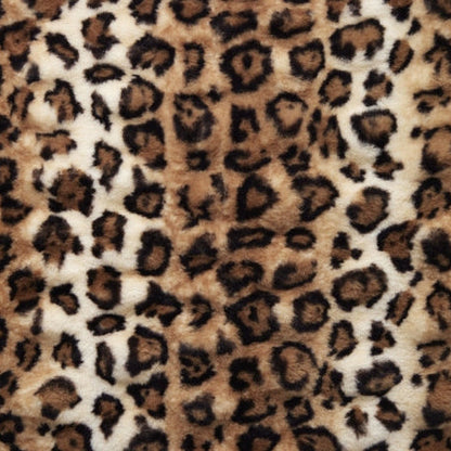 Camel/Black Luxe Cuddle Milan Bobcat 58"/60" Fabric per yard