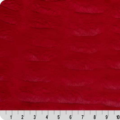 Luxe Cuddle Milan Cardinal  Fabric per yard