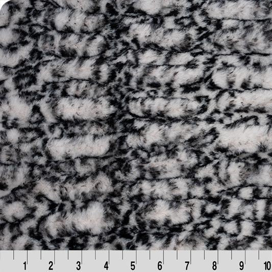 Black Pearl Luxe Cuddle Milan Cheetah Fabric per yard