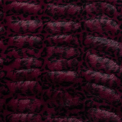 Merlot Luxe Cuddle Milan Cheetah Fabric per yard