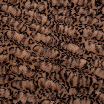 Swiss Chocolate Luxe Cuddle Milan Cheetah Fabric per yard