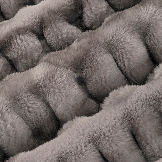 Graphite Luxe Cuddle Milan Enzo 58"/60" Fabric per yard