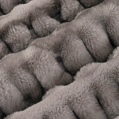 Graphite Luxe Cuddle Milan Enzo 58"/60" Fabric per yard