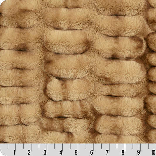 Luxe Cuddle Milan Enzo Mocha 58" - 60" Fabric per yard