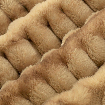 Luxe Cuddle Milan Enzo Mocha 58" - 60" Fabric per yard