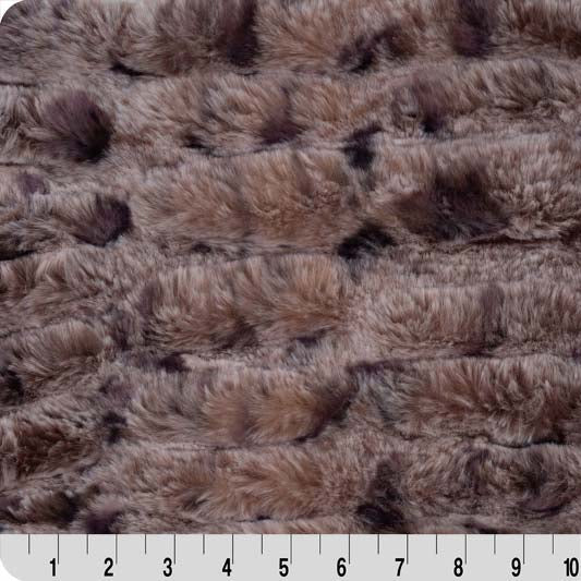 Pecan Luxe Cuddle Milan Lynx Fabric per yard