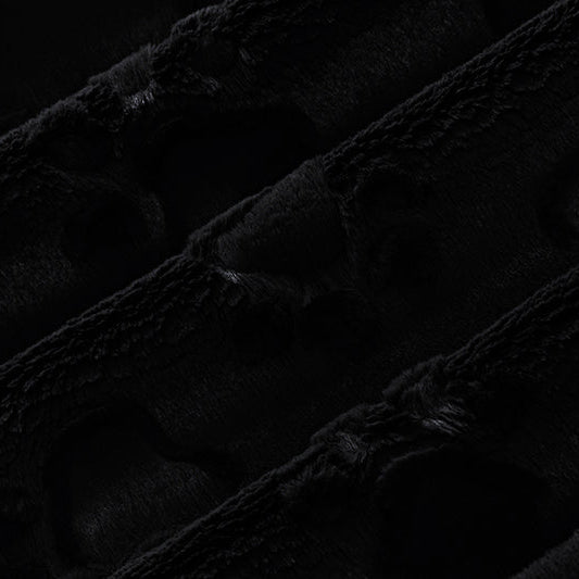 Luxe Cuddle Paws Black 58" - 60" Fabric per yard