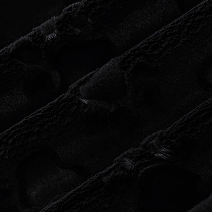 Luxe Cuddle Paws Black 58" - 60" Fabric per yard