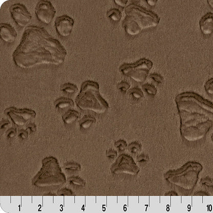 Luxe Cuddle Paws Truffle 58" - 60" Fabric per yard