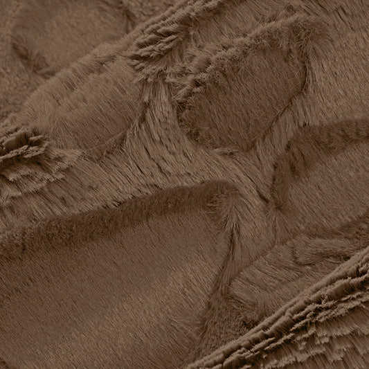 Luxe Cuddle Paws Truffle 58" - 60" Fabric per yard