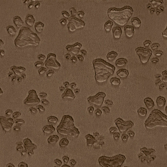Luxe Cuddle Paws Truffle 58" - 60" Fabric per yard