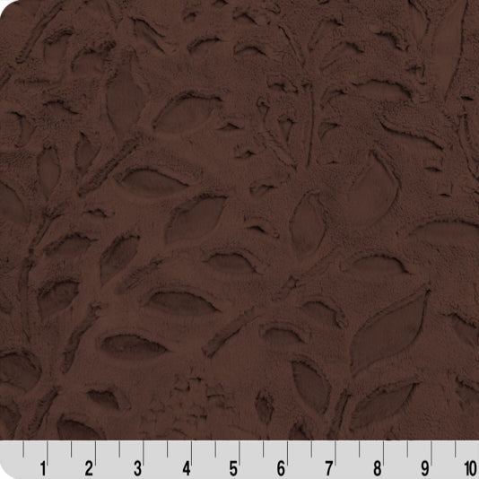 Luxe Cuddle Poppy Coffee 58" - 60" Fabric per yard