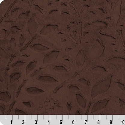 Luxe Cuddle Poppy Coffee 58" - 60" Fabric per yard