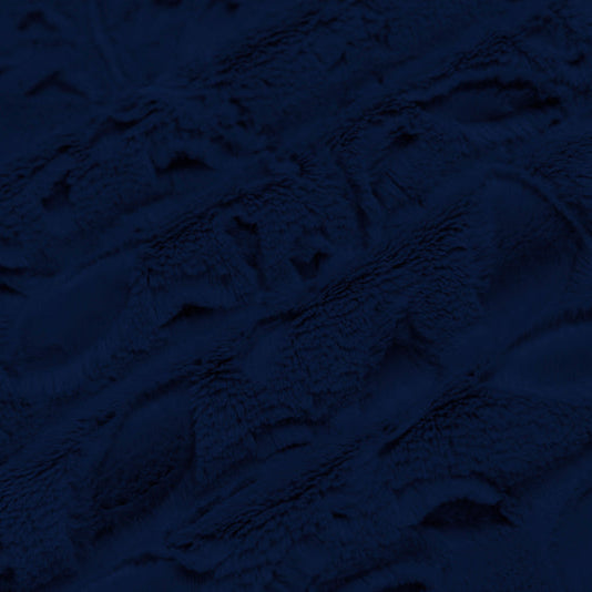 Luxe Cuddle Poppy Navy 58" - 60" Fabric per yard