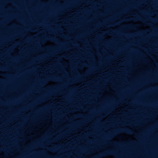Luxe Cuddle Poppy Navy 58" - 60" Fabric per yard