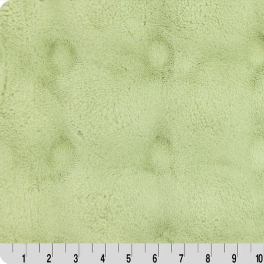 Luxe Cuddle Powderpuff Thyme 58" - 60" Fabric per yard