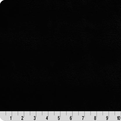 Luxe Cuddle Powderpuff Black 58" - 60" Fabric per yard