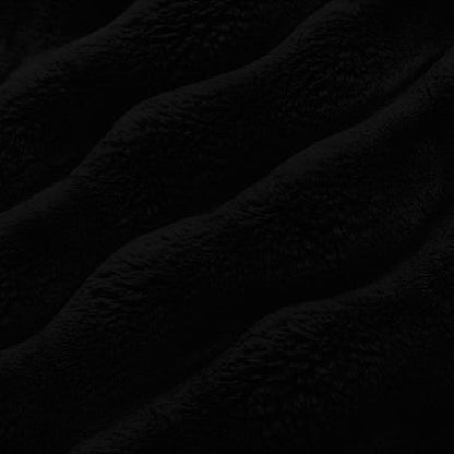 Luxe Cuddle Powderpuff Black 58" - 60" Fabric per yard