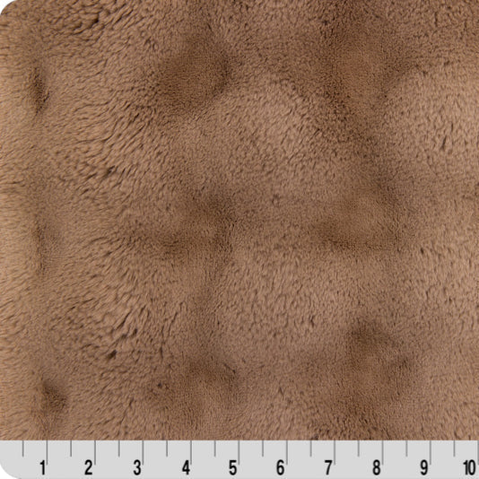 Luxe Cuddle Powderpuff Cappuccino 58" - 60" Fabric per yard