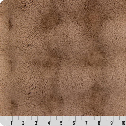 Luxe Cuddle Powderpuff Cappuccino 58" - 60" Fabric per yard