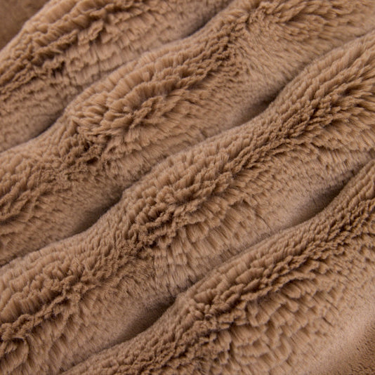 Luxe Cuddle Powderpuff Cappuccino 58" - 60" Fabric per yard