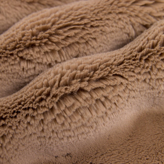 Luxe Cuddle Powderpuff Cappuccino 58" - 60" Fabric per yard