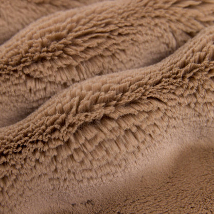 Luxe Cuddle Powderpuff Cappuccino 58" - 60" Fabric per yard