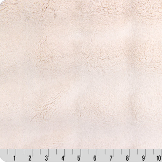 Luxe Cuddle Powderpuff Pearl 58" - 60" Fabric per yard