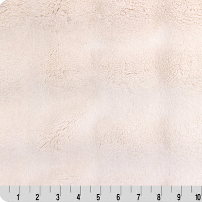 Luxe Cuddle Powderpuff Pearl 58" - 60" Fabric per yard