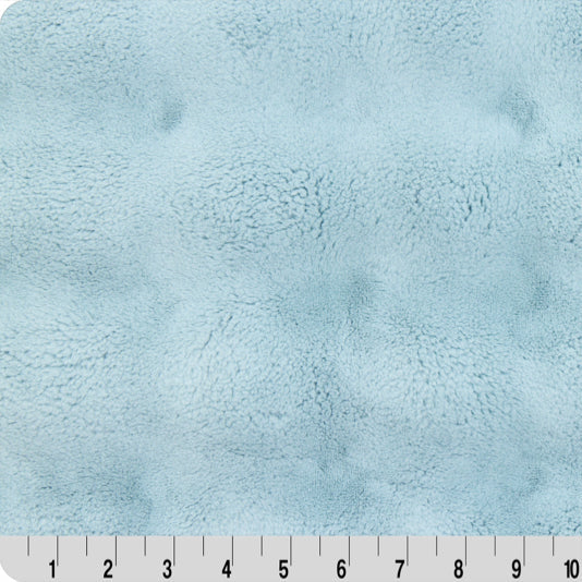Luxe Cuddle Powderpuff Raindrop 58" - 60" Fabric per yard
