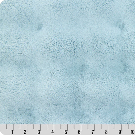 Luxe Cuddle Powderpuff Raindrop 58" - 60" Fabric per yard