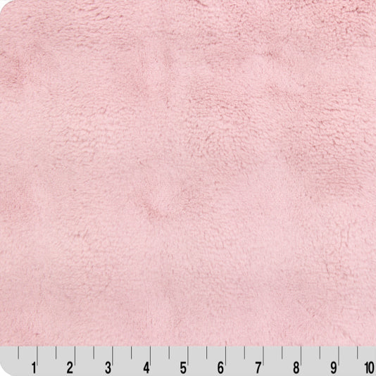 Luxe Cuddle Powderpuff Rosewater 58" - 60" Fabric per yard