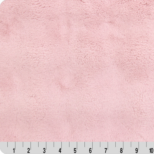 Luxe Cuddle Powderpuff Rosewater 58" - 60" Fabric per yard