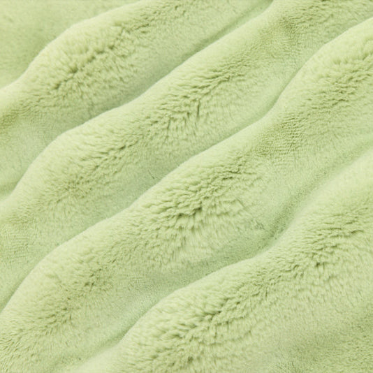 Luxe Cuddle Powderpuff Thyme 58" - 60" Fabric per yard