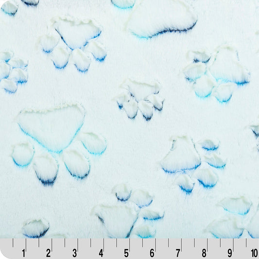 Luxe Cuddle Prism Paws Nautical Blue 58" - 60" Fabric per yard