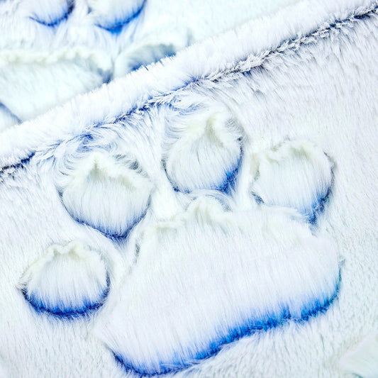 Luxe Cuddle Prism Paws Nautical Blue 58" - 60" Fabric per yard