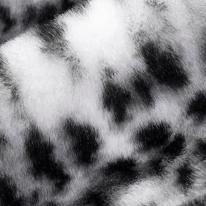 Snow/Black Luxe Cuddle Savanna 58"/60" Fabric per yard