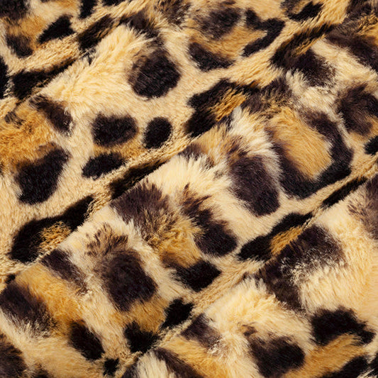 Sand Luxe Cuddle Seal Leopard 58"/60" Fabric per yard