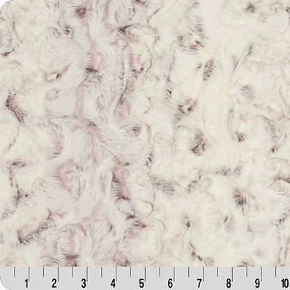 Luxe Cuddle Snowy Owl Elderberry 58" - 60" Fabric per yard