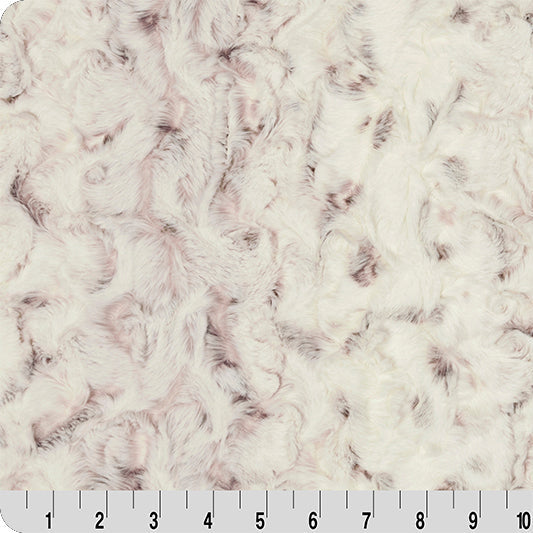 Luxe Cuddle Snowy Owl Elderberry 58" - 60" Fabric per yard