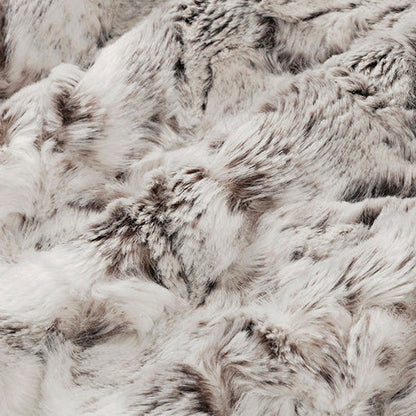 Luxe Cuddle Snowy Owl Pewter 58" - 60" Fabric per yard