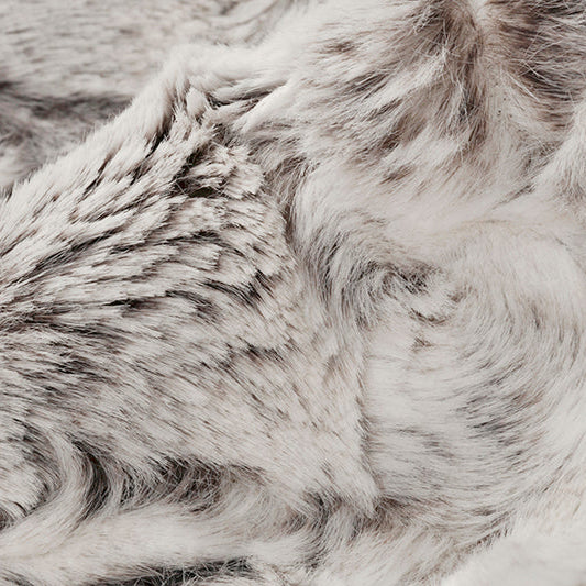 Luxe Cuddle Snowy Owl Pewter 58" - 60" Fabric per yard