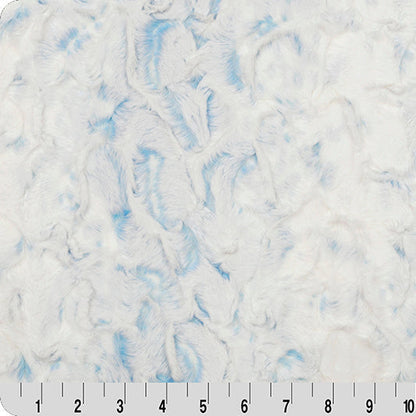 Luxe Cuddle Snowy Owl Sky 58" - 60" Fabric per yard