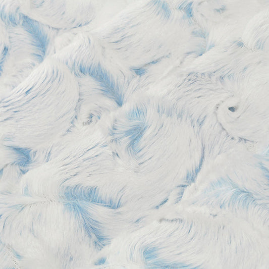 Luxe Cuddle Snowy Owl Sky 58" - 60" Fabric per yard